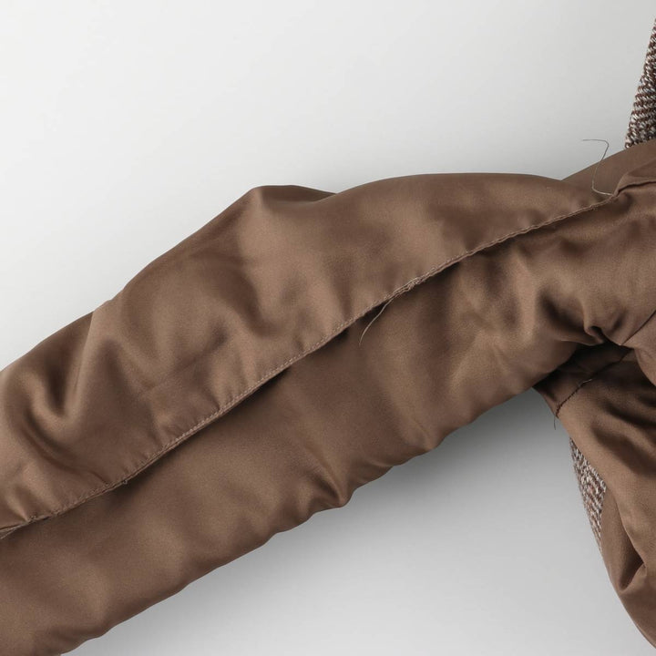 Vintage Harris Tweed Herringbone Wool Tailored Jacket from the 1980s-1990s, Men's Size Medium wool brown type Vintage Second Hand