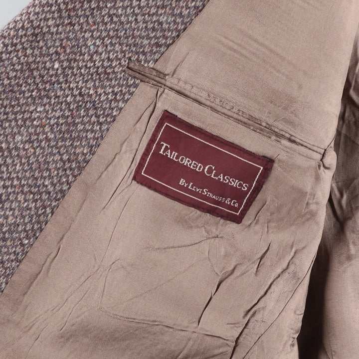 Vintage 1980'S Levi's Tailored Classics colored nep wool tailored jacket, men's size M wool brown type Vintage Second Hand