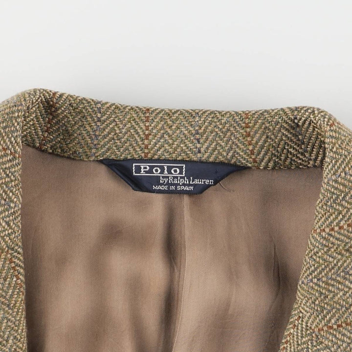 Ralph Lauren POLO by Ralph Lauren Herringbone Tailored Jacket, Men's XL unclear Beige type Vintage Second Hand
