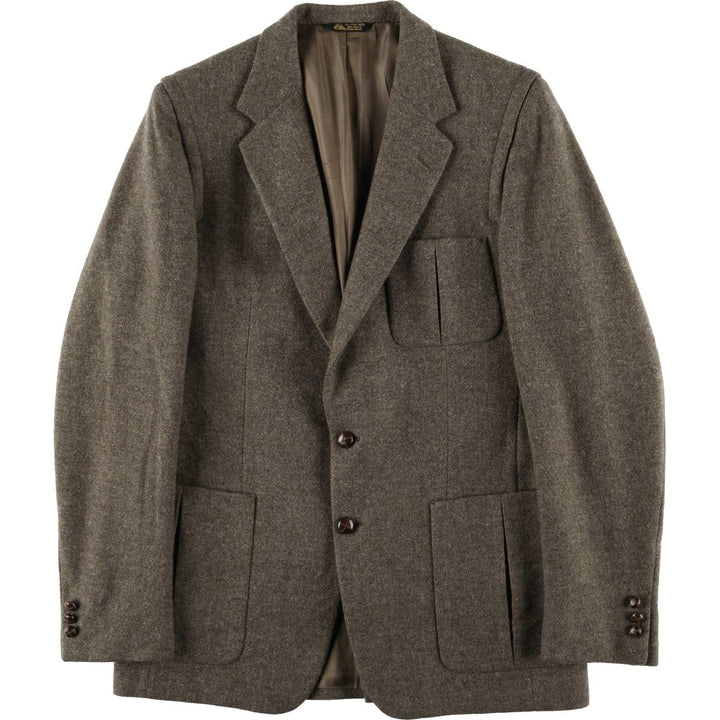 Doncaster wool tailored jacket, made in the USA, size L (men's) wool brown type Vintage Second Hand
