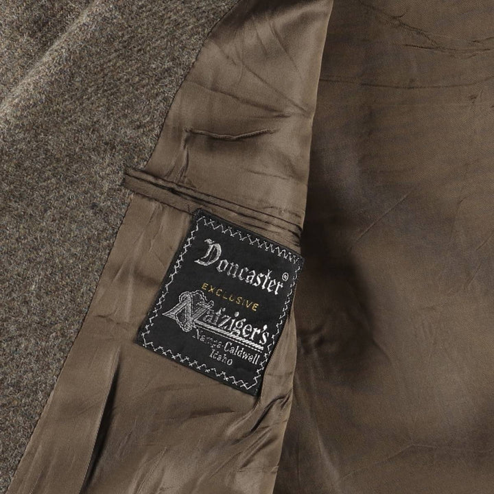 Doncaster wool tailored jacket, made in the USA, size L (men's) wool brown type Vintage Second Hand