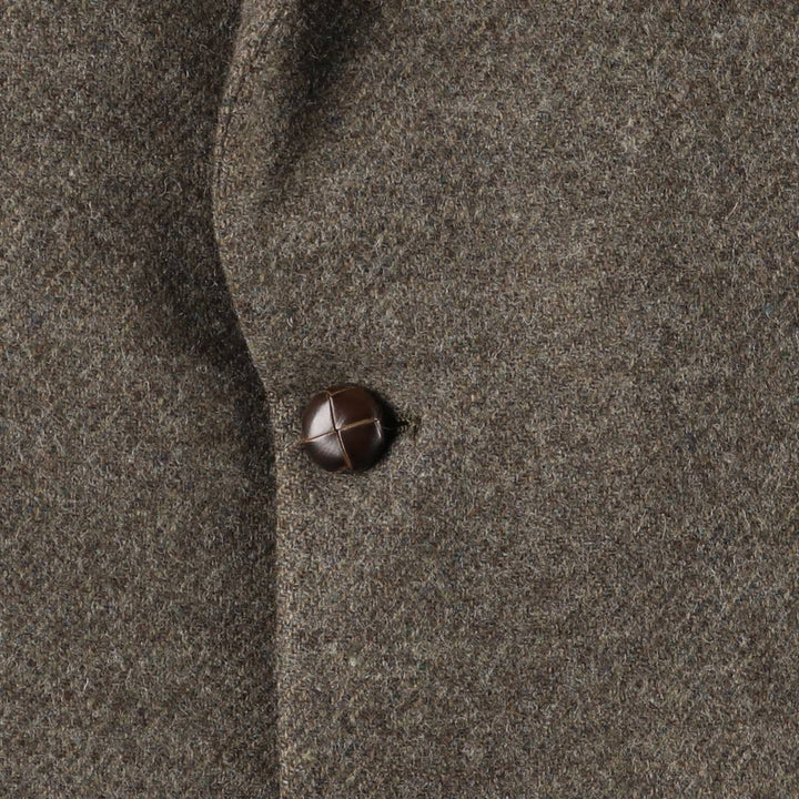 Doncaster wool tailored jacket, made in the USA, size L (men's) wool brown type Vintage Second Hand