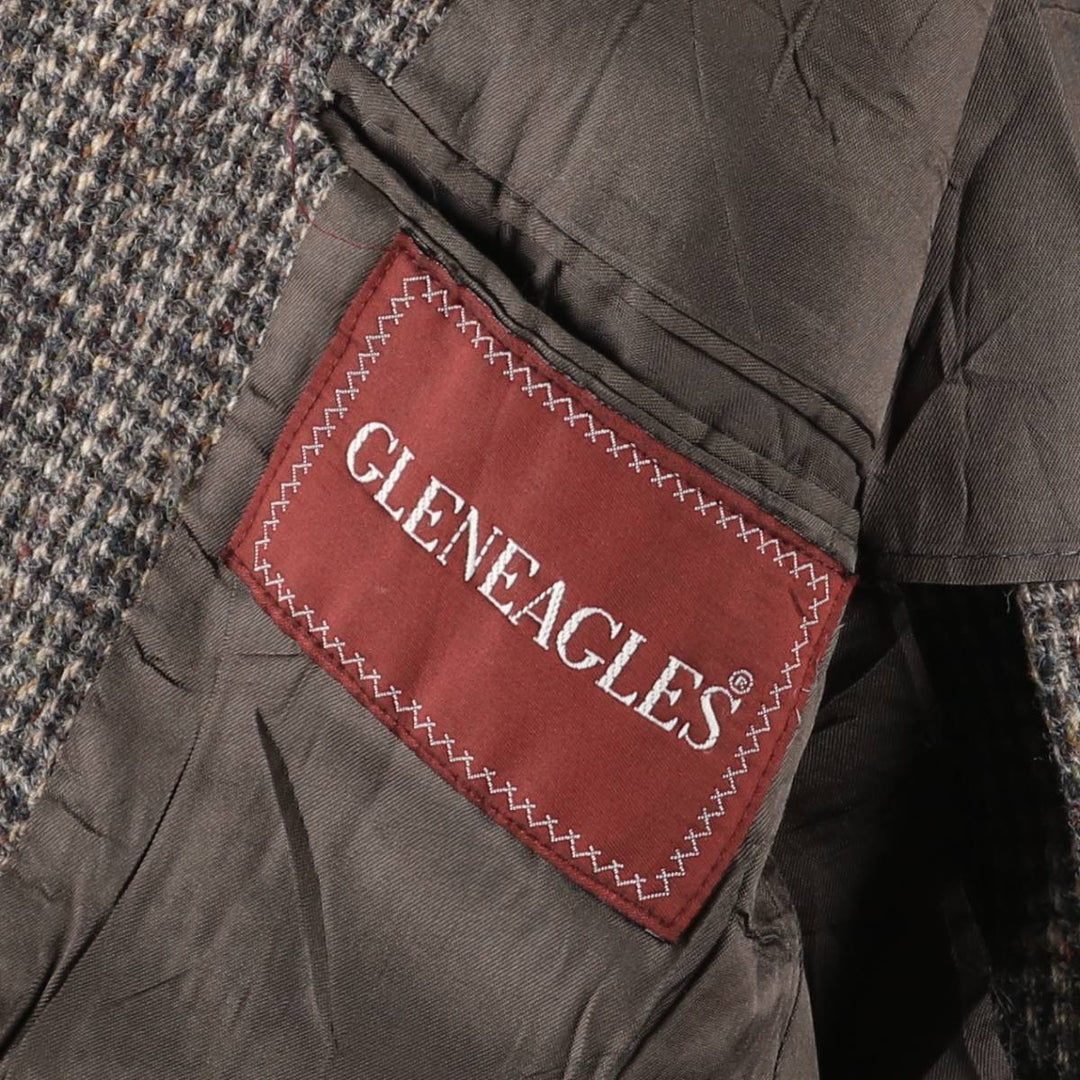Vintage Harris Tweed wool tailored jacket from the 1980'S to 1990s, made in the USA, size L, men's. wool gray type Vintage Second Hand