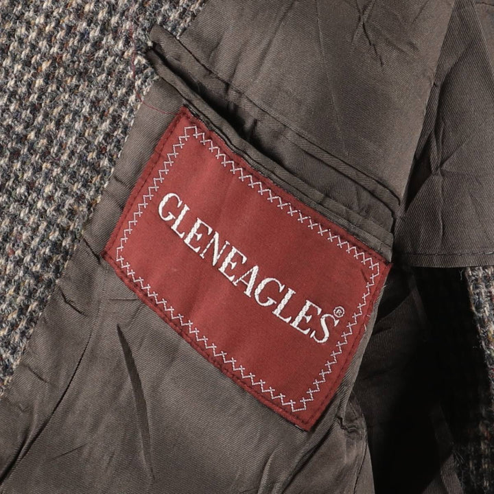 Vintage Harris Tweed wool tailored jacket from the 1980'S to 1990s, made in the USA, size L, men's. wool gray type Vintage Second Hand