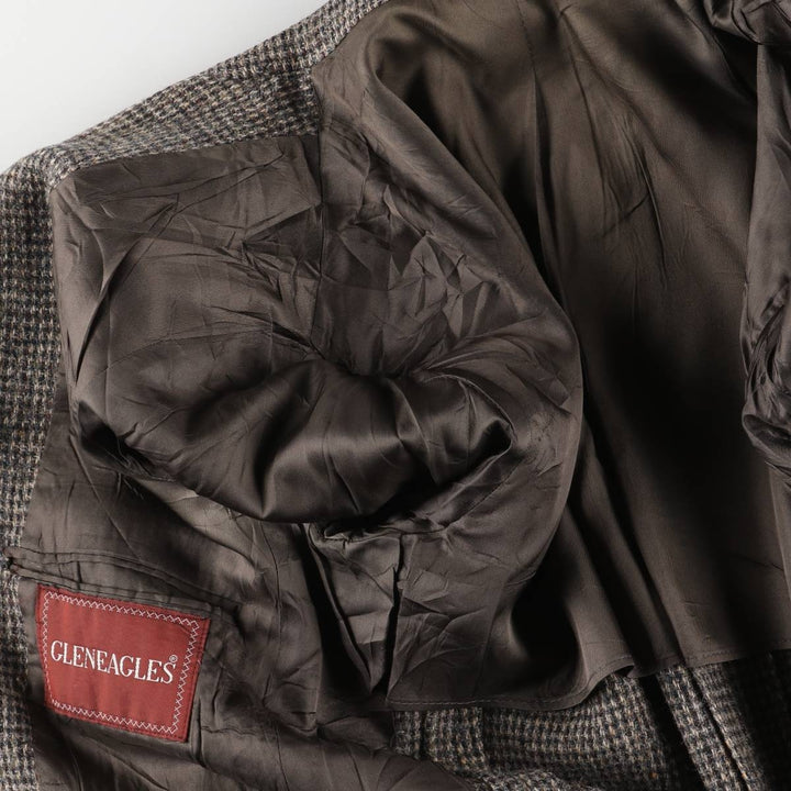 Vintage Harris Tweed wool tailored jacket from the 1980'S to 1990s, made in the USA, size L, men's. wool gray type Vintage Second Hand