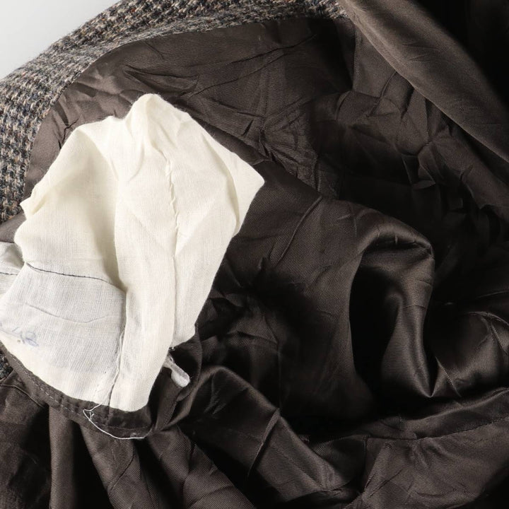 Vintage Harris Tweed wool tailored jacket from the 1980'S to 1990s, made in the USA, size L, men's. wool gray type Vintage Second Hand