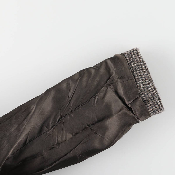 Vintage Harris Tweed wool tailored jacket from the 1980'S to 1990s, made in the USA, size L, men's. wool gray type Vintage Second Hand