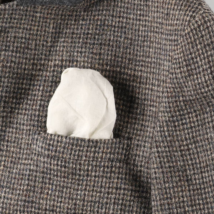 Vintage Harris Tweed wool tailored jacket from the 1980'S to 1990s, made in the USA, size L, men's. wool gray type Vintage Second Hand