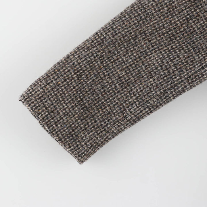 Vintage Harris Tweed wool tailored jacket from the 1980'S to 1990s, made in the USA, size L, men's. wool gray type Vintage Second Hand