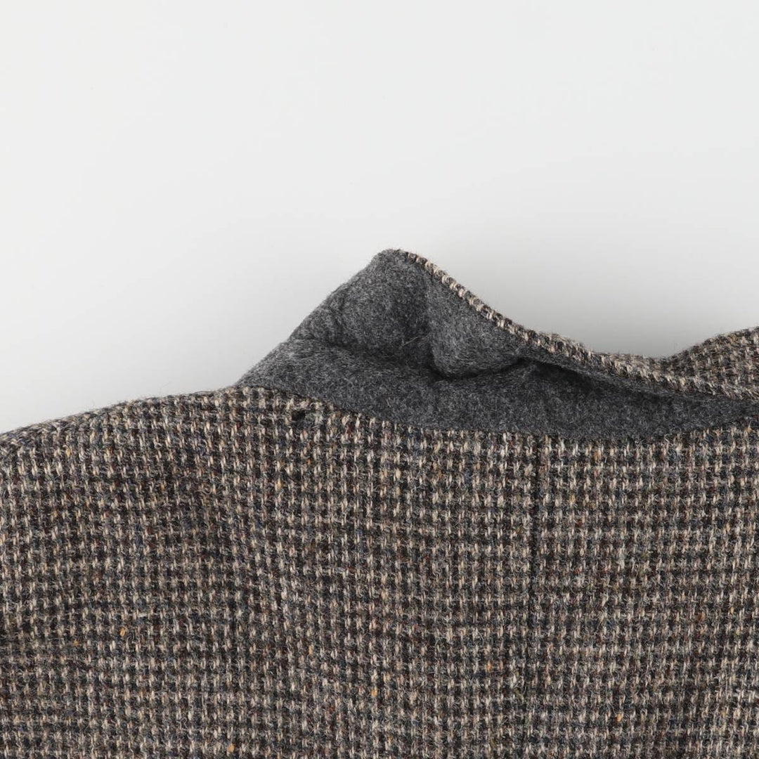 Vintage Harris Tweed wool tailored jacket from the 1980'S to 1990s, made in the USA, size L, men's. wool gray type Vintage Second Hand