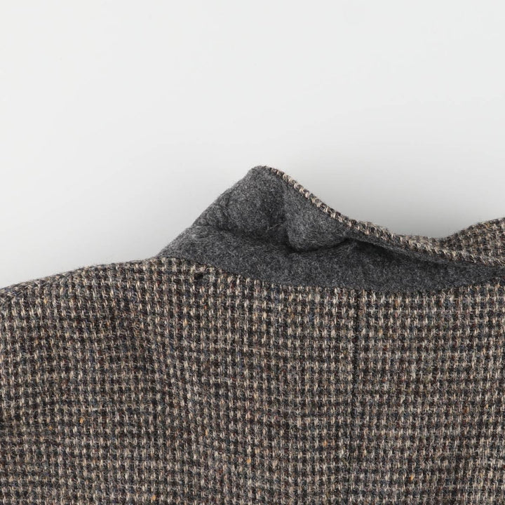 Vintage Harris Tweed wool tailored jacket from the 1980'S to 1990s, made in the USA, size L, men's. wool gray type Vintage Second Hand