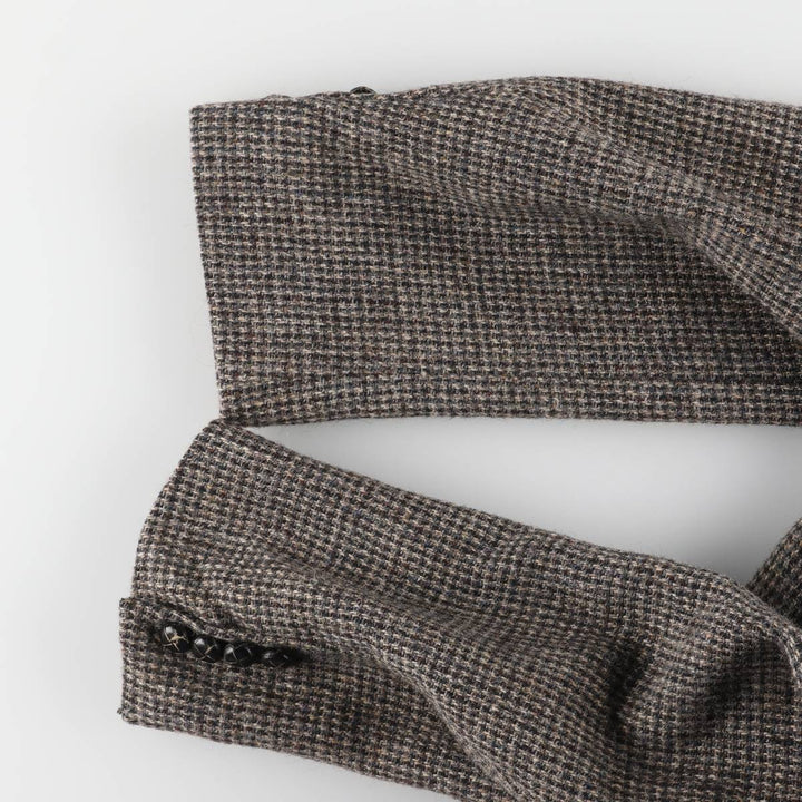 Vintage Harris Tweed wool tailored jacket from the 1980'S to 1990s, made in the USA, size L, men's. wool gray type Vintage Second Hand