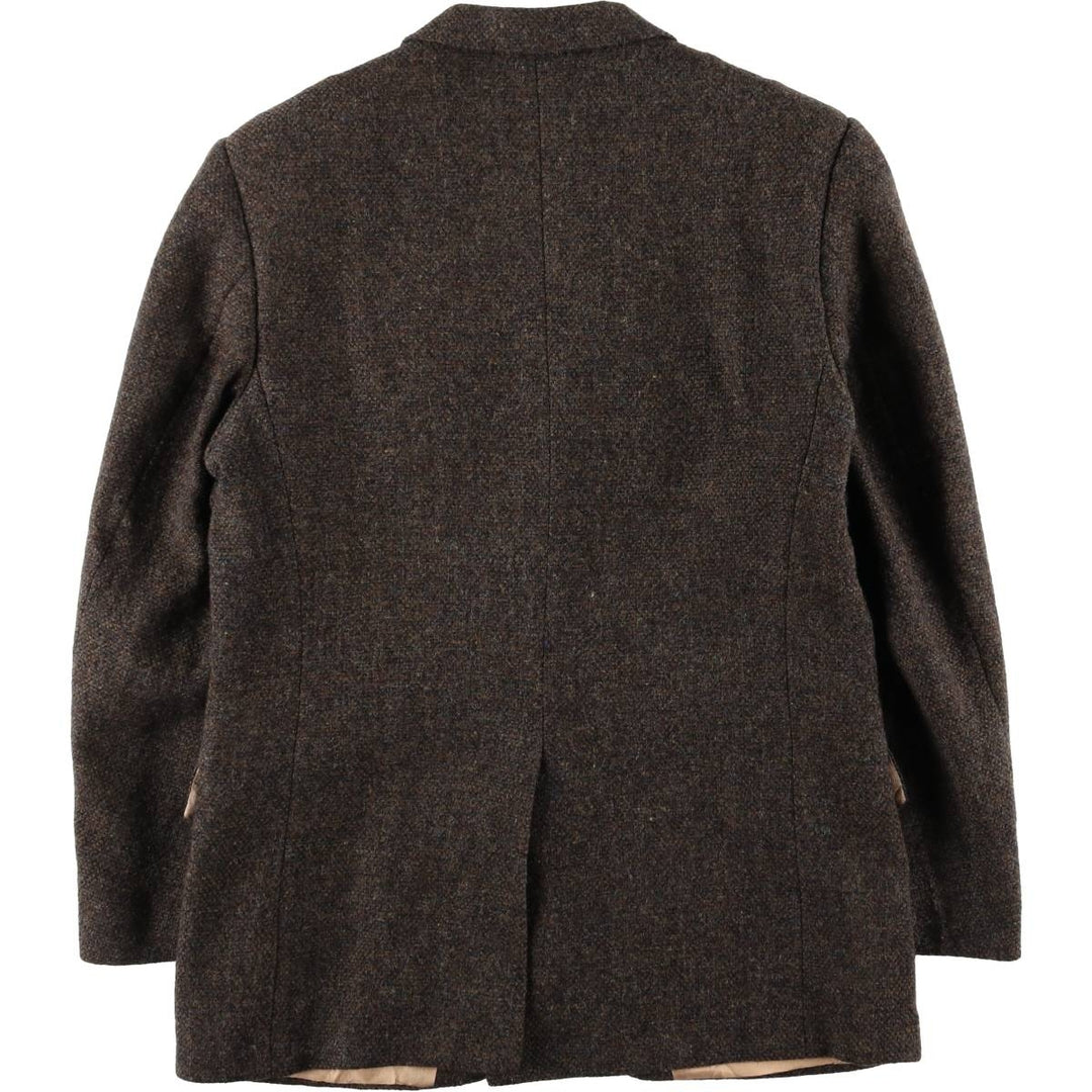 Vintage 1990'S Harris Tweed wool tailored jacket, made in Canada, size M, men's wool brown type Vintage Second Hand
