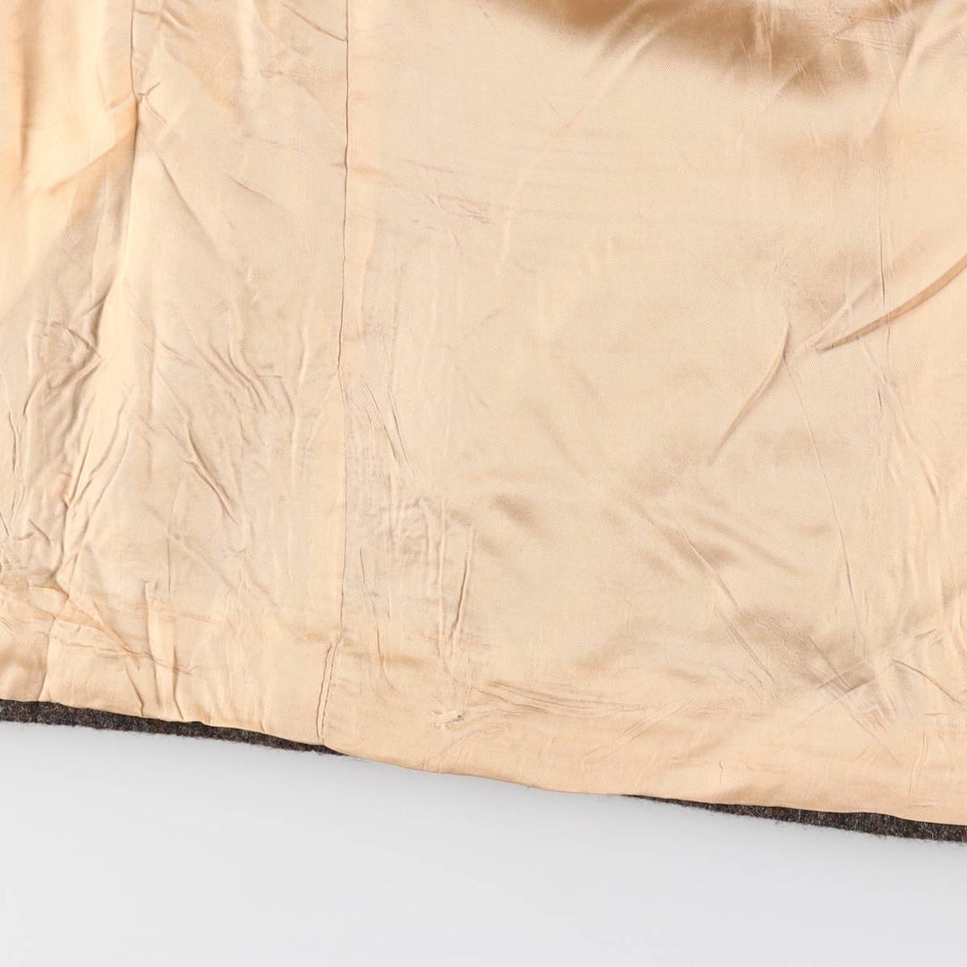 Vintage 1990'S Harris Tweed wool tailored jacket, made in Canada, size M, men's wool brown type Vintage Second Hand