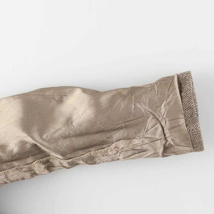 Herringbone tailored jacket, men's size M unclear Beige type Vintage Second Hand