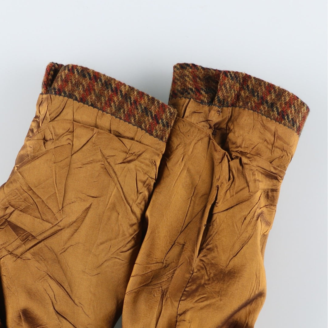 CollegeTown Check Pattern Wool Tailored Jacket, Men's Size Medium, Vintage unclear brown type Vintage Second Hand