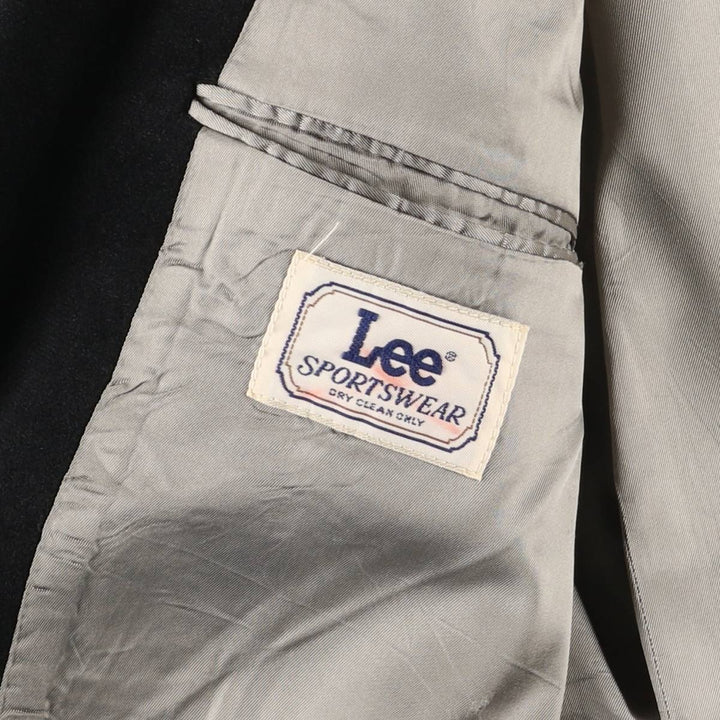 Vintage 1990'S Lee tailored jacket, made in the USA, size M, men's polyester black type Vintage Second Hand