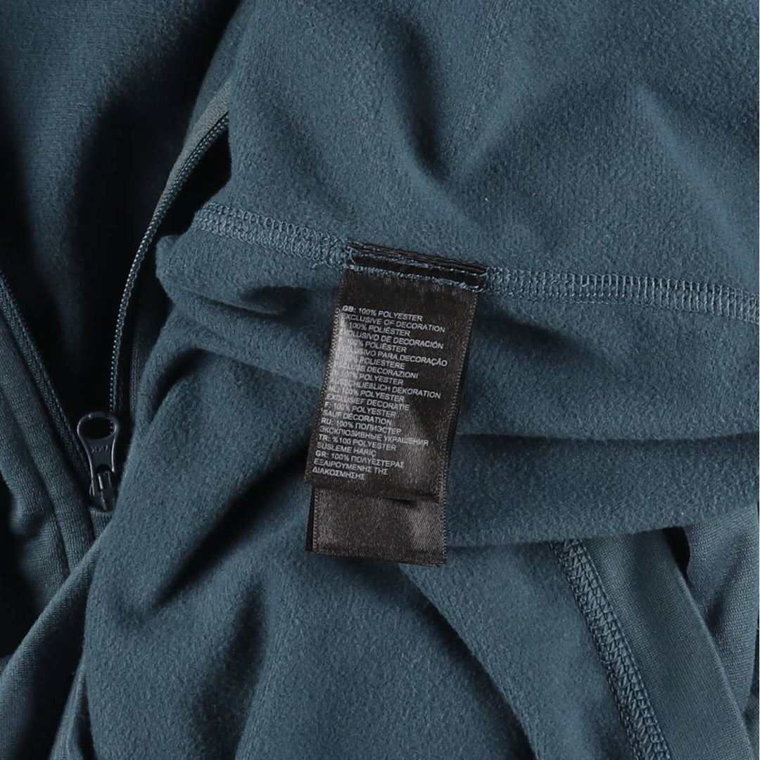 The North Face Half-Zip Fleece Pullover, Men's Size M polyester blue type Vintage Second Hand