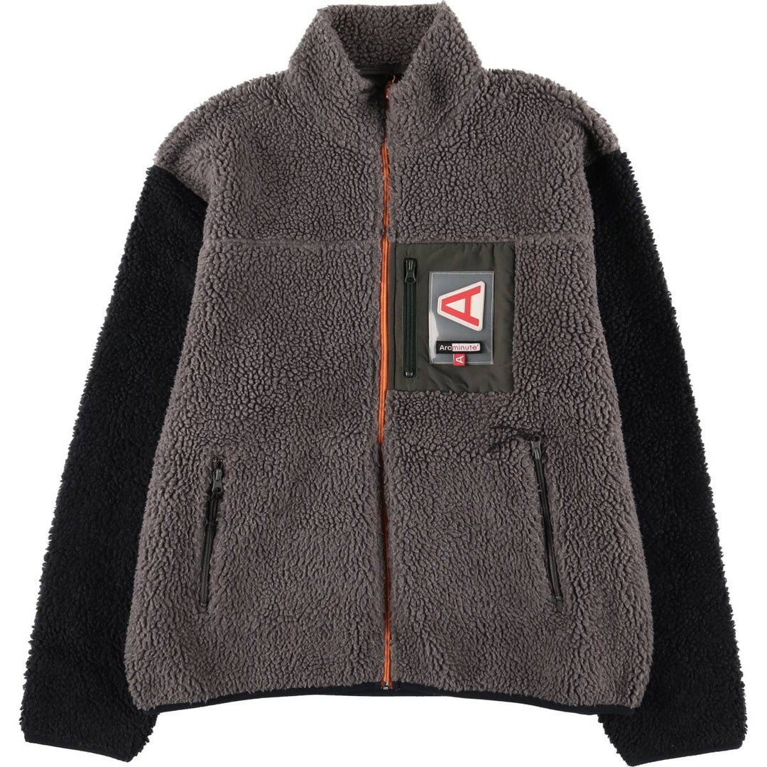 Arcminute Fleece Jacket Men's XL polyester gray type Vintage Second Hand