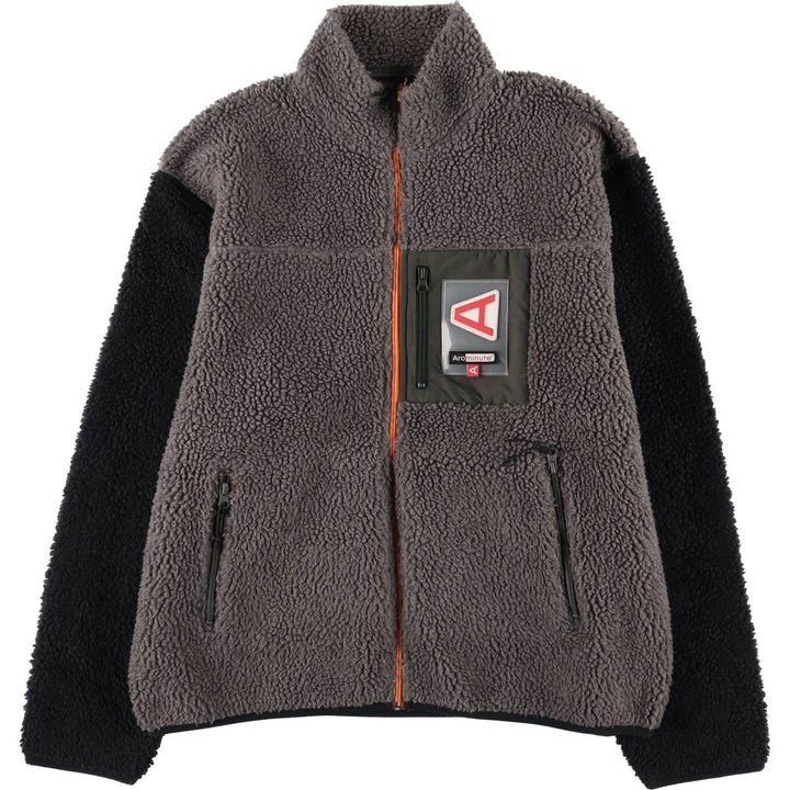 Arcminute Fleece Jacket Men's XL polyester gray type Vintage Second Hand