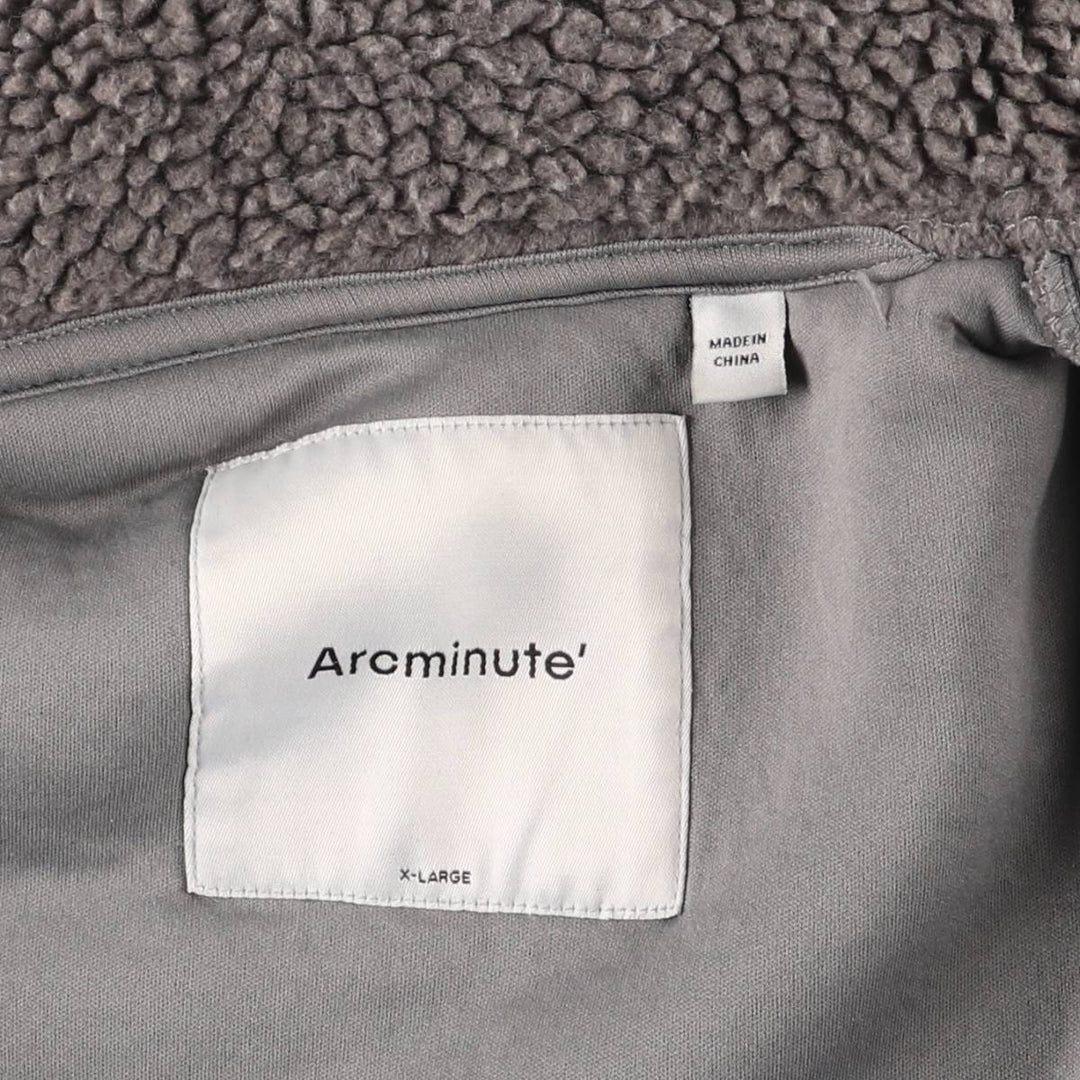 Arcminute Fleece Jacket Men's XL polyester gray type Vintage Second Hand