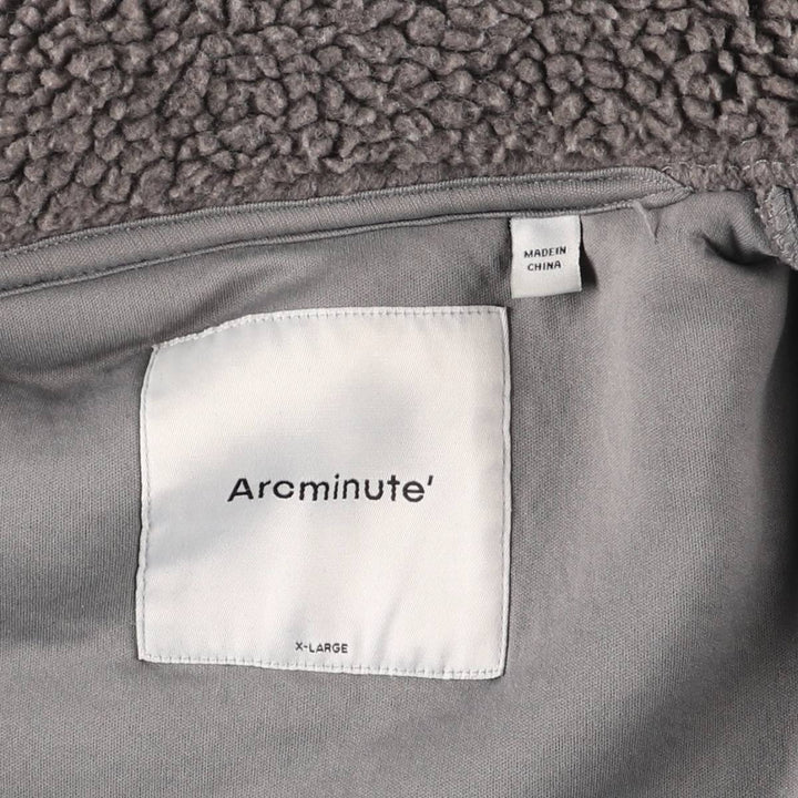 Arcminute Fleece Jacket Men's XL polyester gray type Vintage Second Hand
