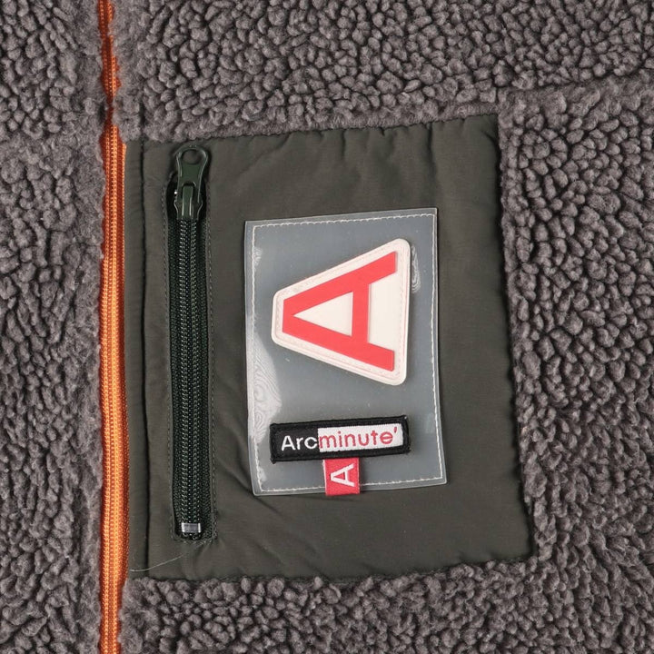 Arcminute Fleece Jacket Men's XL polyester gray type Vintage Second Hand