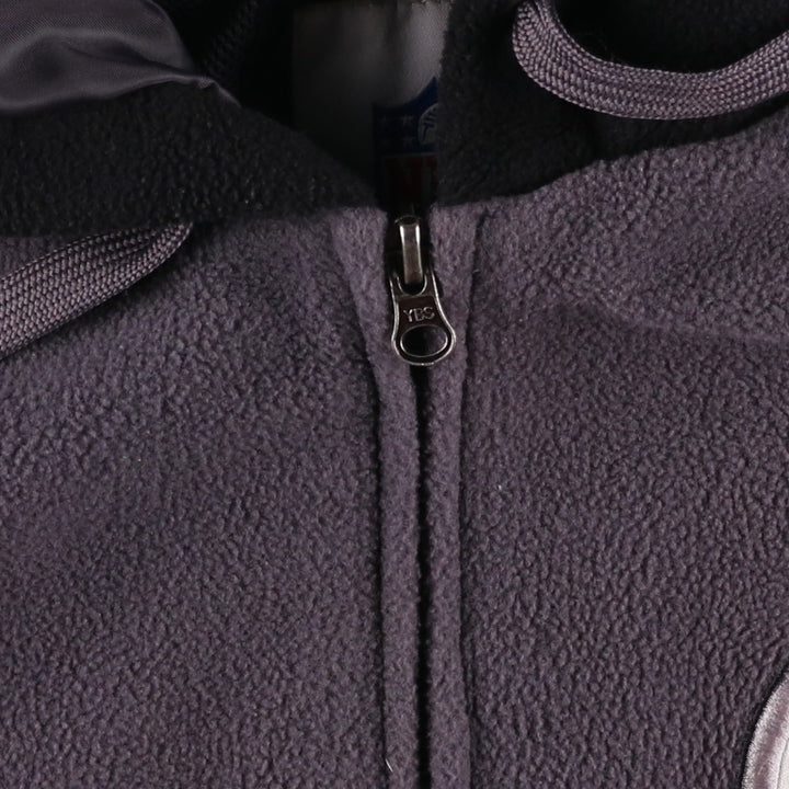 NFL PITTSBURGH STEELERS Pittsburgh Steelers Fleece Full-Zip Hoodie, Men's Size L polyester gray type Vintage Second Hand