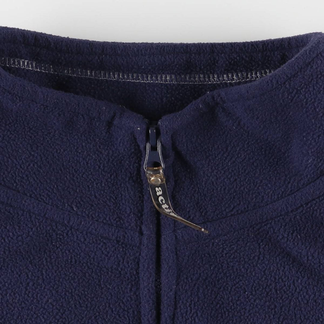 active PENN STATE Pennsylvania State University Half-Zip College Fleece Pullover, Men's Size L polyester navy blue type Vintage Second Hand