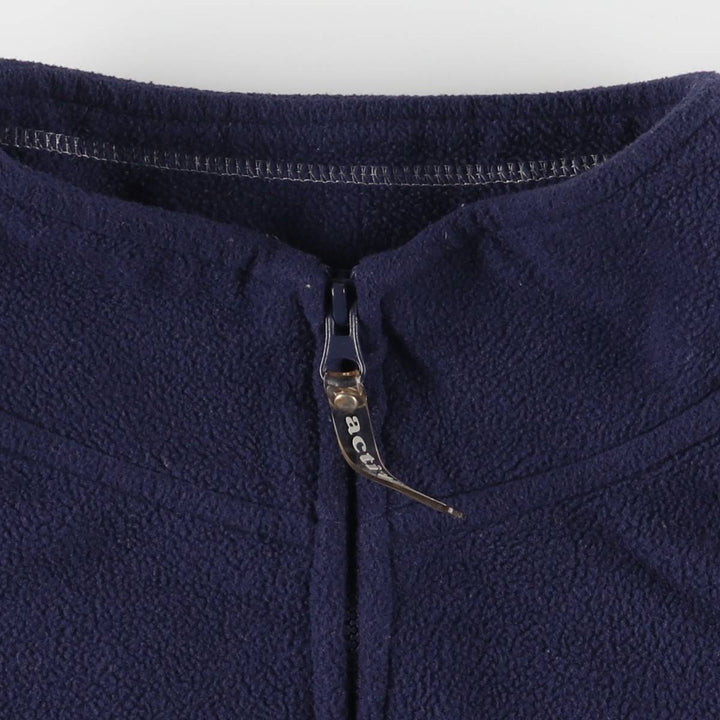 active PENN STATE Pennsylvania State University Half-Zip College Fleece Pullover, Men's Size L polyester navy blue type Vintage Second Hand