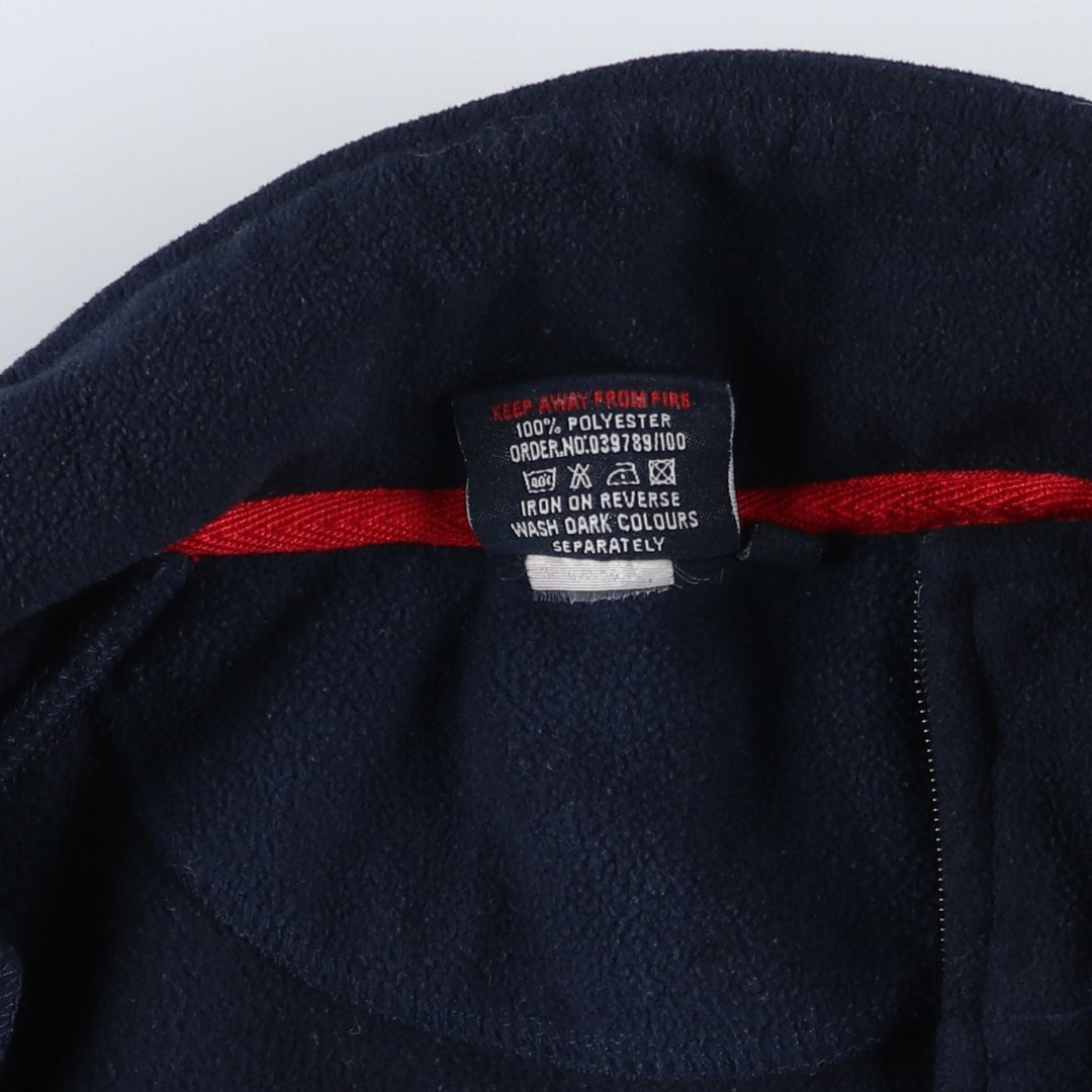 ENGLAND England National Team Floral Print Fleece Jacket Men's XXL polyester navy blue type Vintage Second Hand