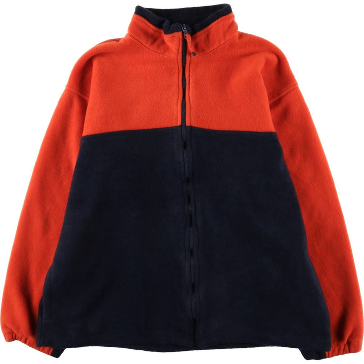 SUSQUEHANNA TRAIL Fleece Jacket, Men's Size L polyester orange type Vintage Second Hand