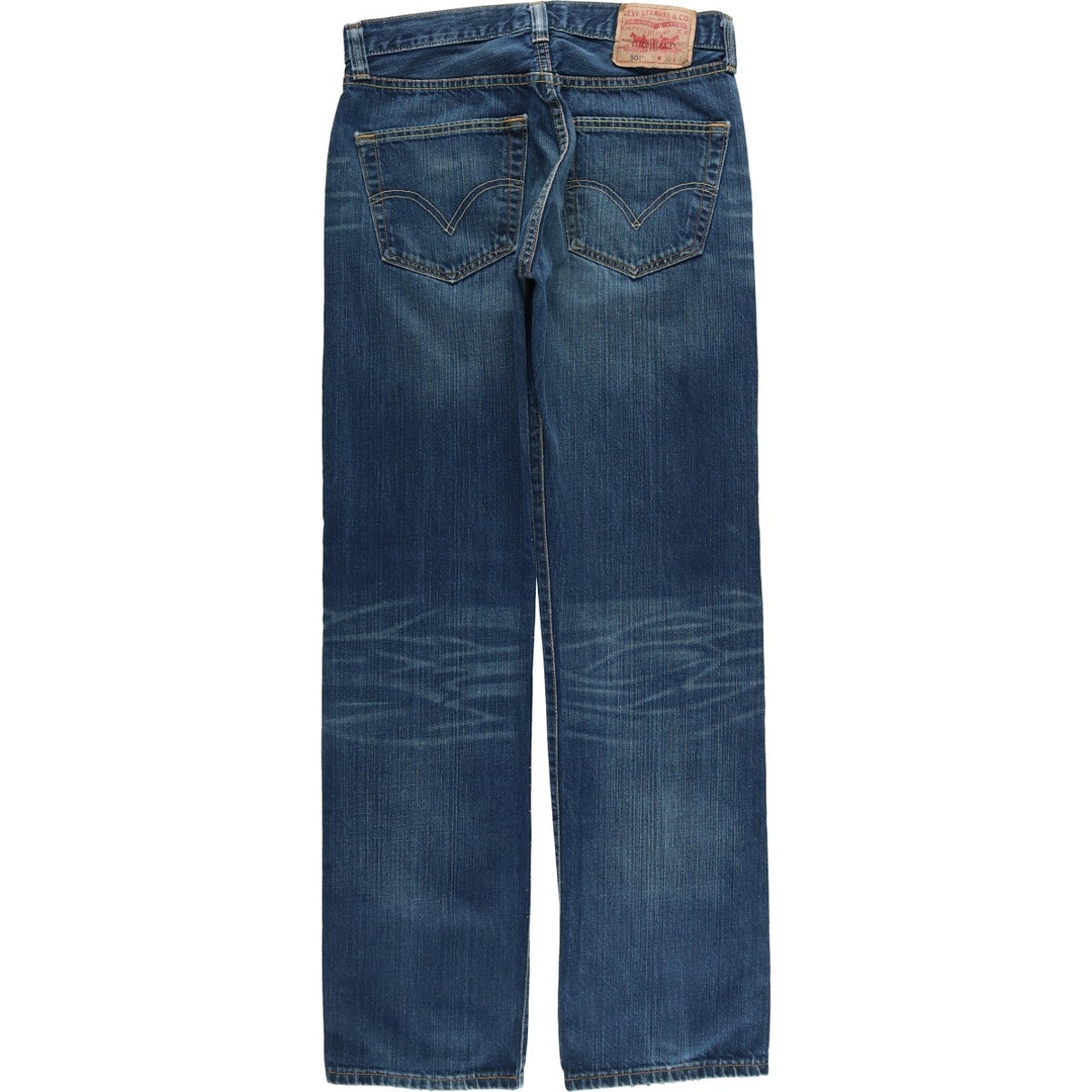 Levi's 501 straight denim pants for men, equivalent to w29 cotton blue type Vintage Second Hand