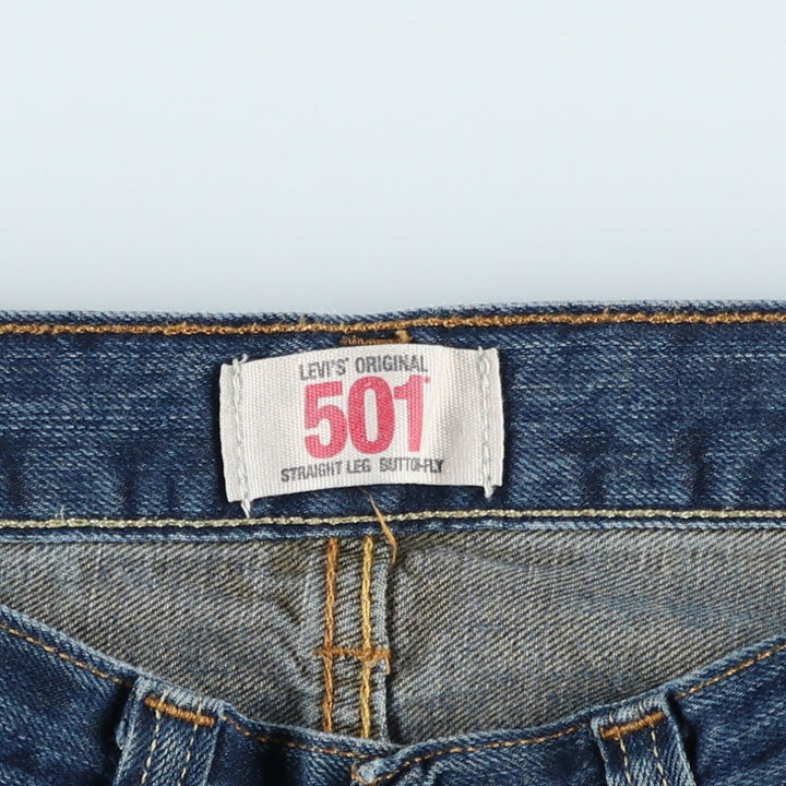 Levi's 501 straight denim pants for men, equivalent to w29 cotton blue type Vintage Second Hand