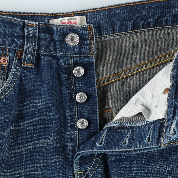 Levi's 501 straight denim pants for men, equivalent to w29 cotton blue type Vintage Second Hand