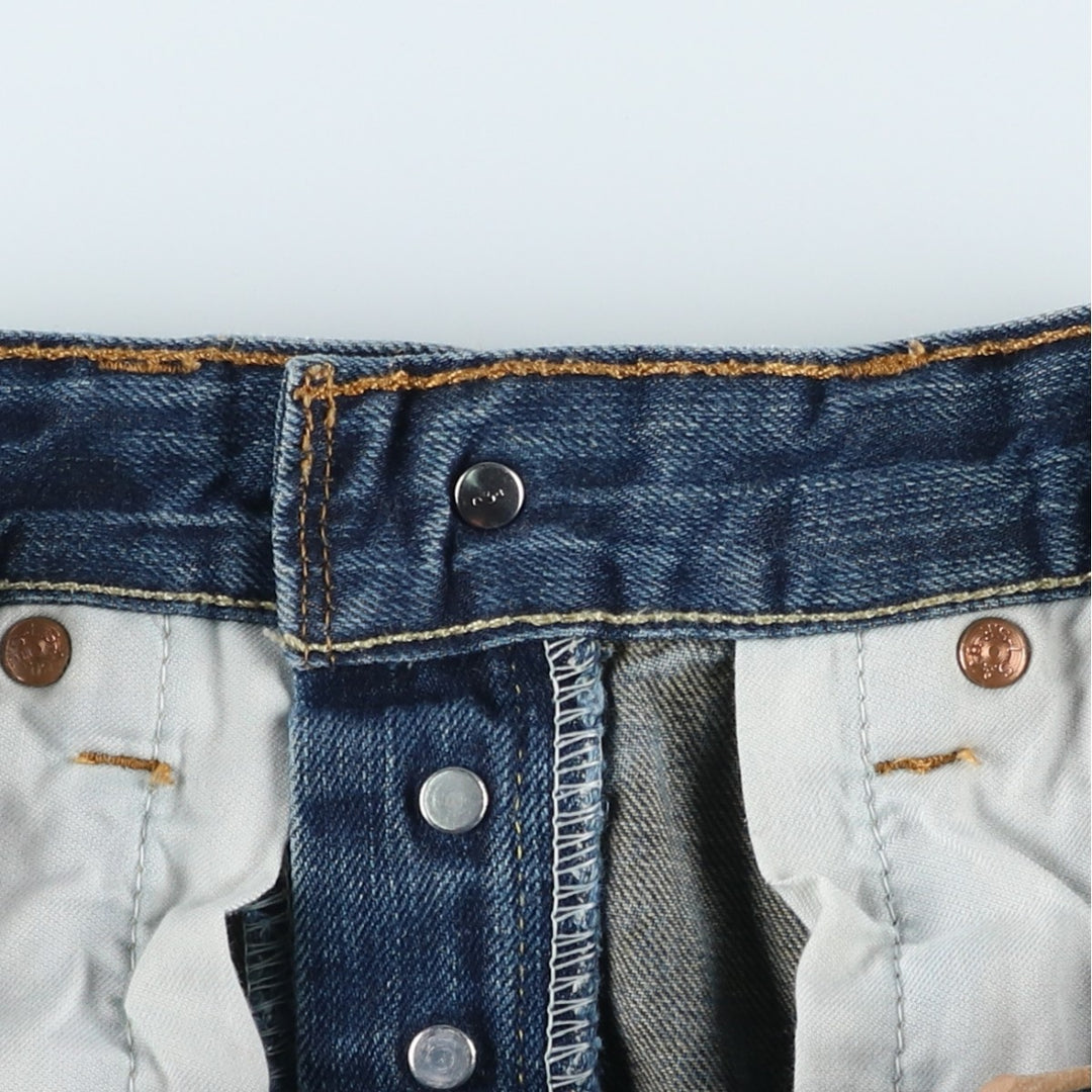 Levi's 501 straight denim pants for men, equivalent to w29 cotton blue type Vintage Second Hand