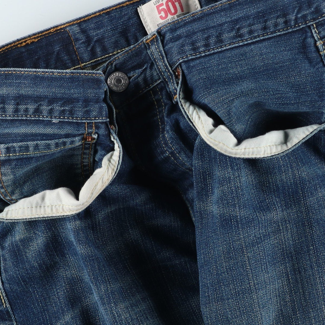 Levi's 501 straight denim pants for men, equivalent to w29 cotton blue type Vintage Second Hand