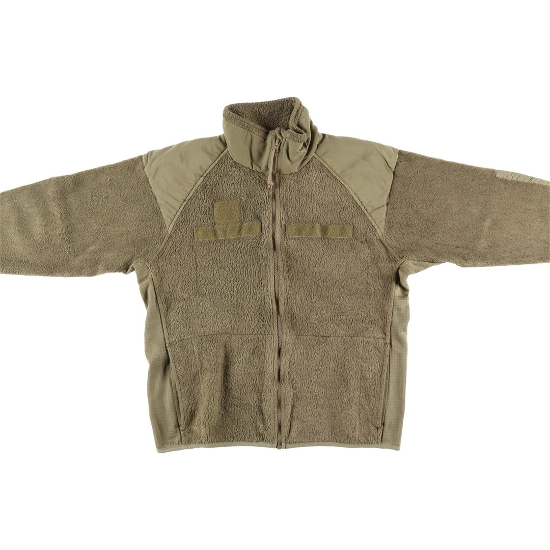 Authentic US military fleece jacket, made in the USA, small-short, equivalent to men's size S unclear Khaki type Vintage Second Hand