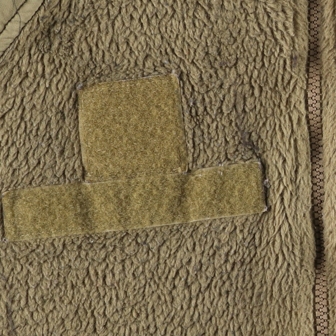 Authentic US military fleece jacket, made in the USA, small-short, equivalent to men's size S unclear Khaki type Vintage Second Hand