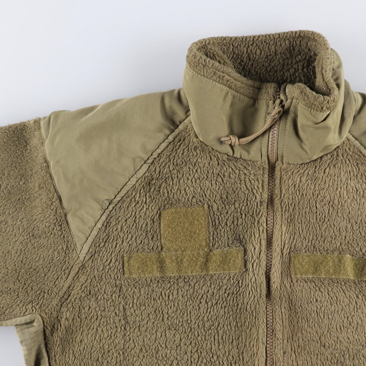 Authentic US military fleece jacket, made in the USA, small-short, equivalent to men's size S unclear Khaki type Vintage Second Hand