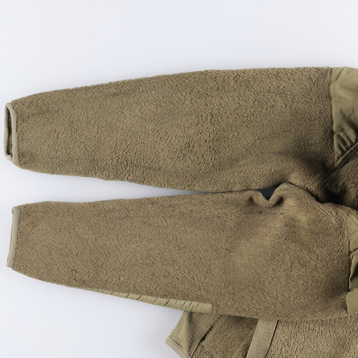 Authentic US military fleece jacket, made in the USA, small-short, equivalent to men's size S unclear Khaki type Vintage Second Hand