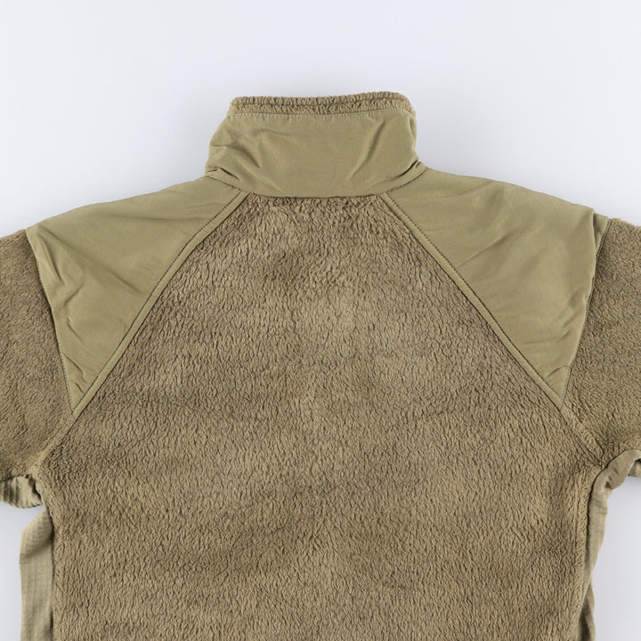 Authentic US military fleece jacket, made in the USA, small-short, equivalent to men's size S unclear Khaki type Vintage Second Hand