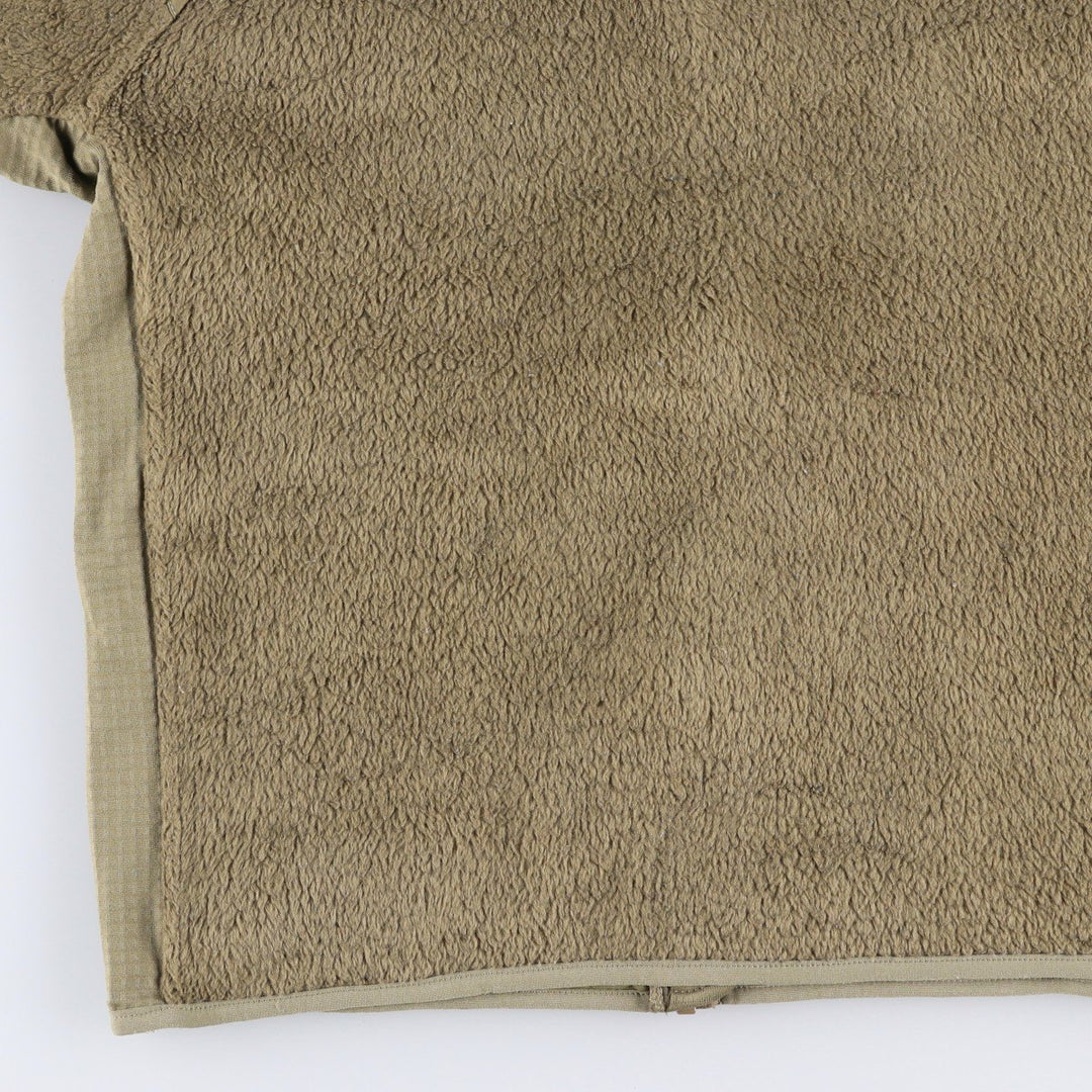 Authentic US military fleece jacket, made in the USA, small-short, equivalent to men's size S unclear Khaki type Vintage Second Hand