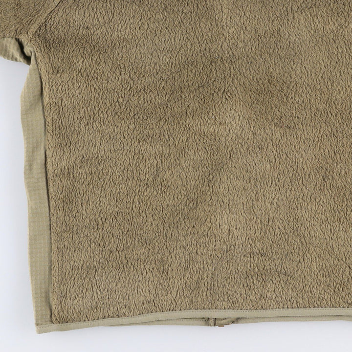 Authentic US military fleece jacket, made in the USA, small-short, equivalent to men's size S unclear Khaki type Vintage Second Hand