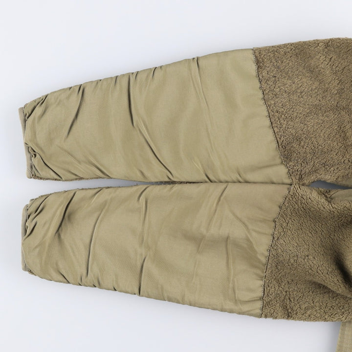 Authentic US military fleece jacket, made in the USA, small-short, equivalent to men's size S unclear Khaki type Vintage Second Hand