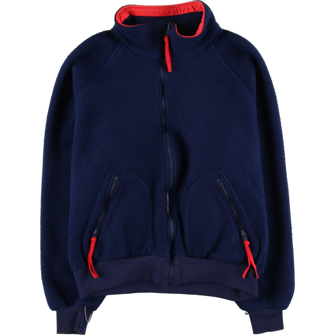 90'S Vintage Columbia Fleece Jacket, Made in USA, Men's Size L polyester navy blue type Vintage Second Hand