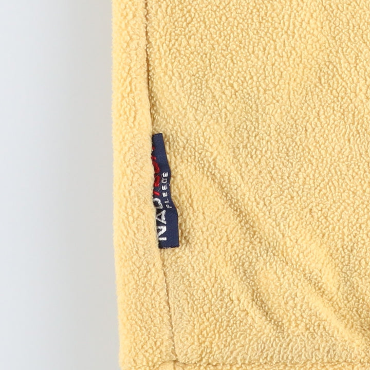 90'S Nautica Half-Zip Fleece Pullover, Men's Size L, Vintage polyester yellow type Vintage Second Hand