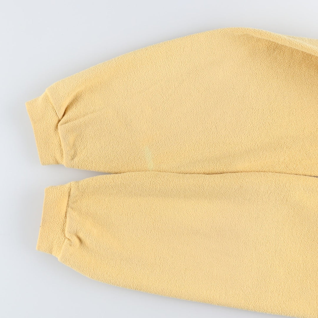 90'S Nautica Half-Zip Fleece Pullover, Men's Size L, Vintage polyester yellow type Vintage Second Hand