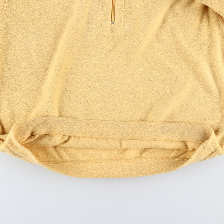 90'S Nautica Half-Zip Fleece Pullover, Men's Size L, Vintage polyester yellow type Vintage Second Hand