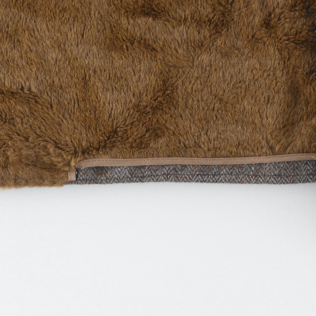 Brooks Brothers ESTABLISHED 1818 Herringbone Double-Breasted Long Coat, Men's Size L unclear gray type Vintage Second Hand